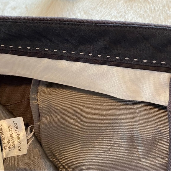 Massimo Dutti Brown Tapered Leg Pants Trousers US size 8 - Picture 8 of 11